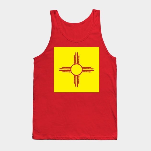 Hand Drawn New Mexico Zia Shirt Tank Top by HolidayShirts